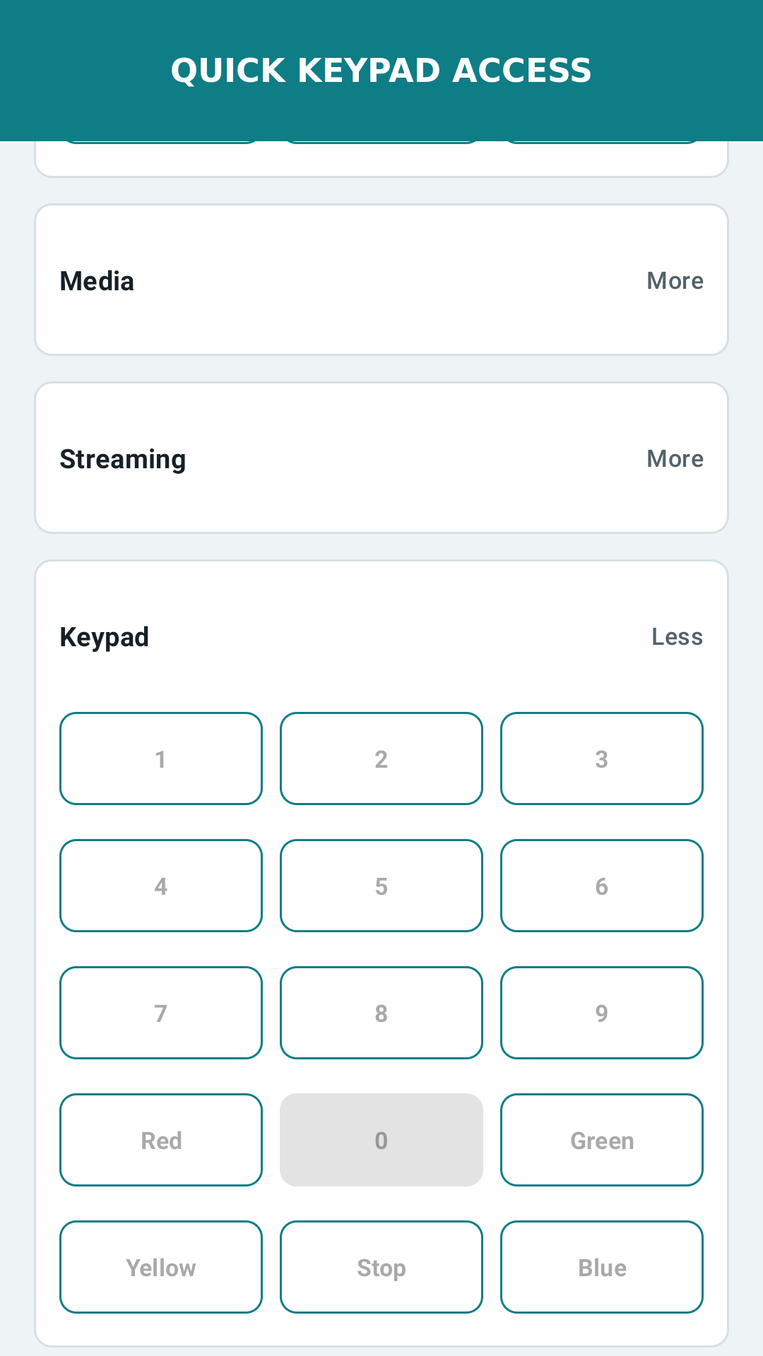 Maxxed Remote quick keypad